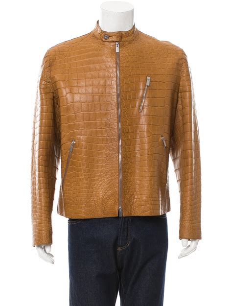 hermes mens suede jacket|hermes crocodile jacket.